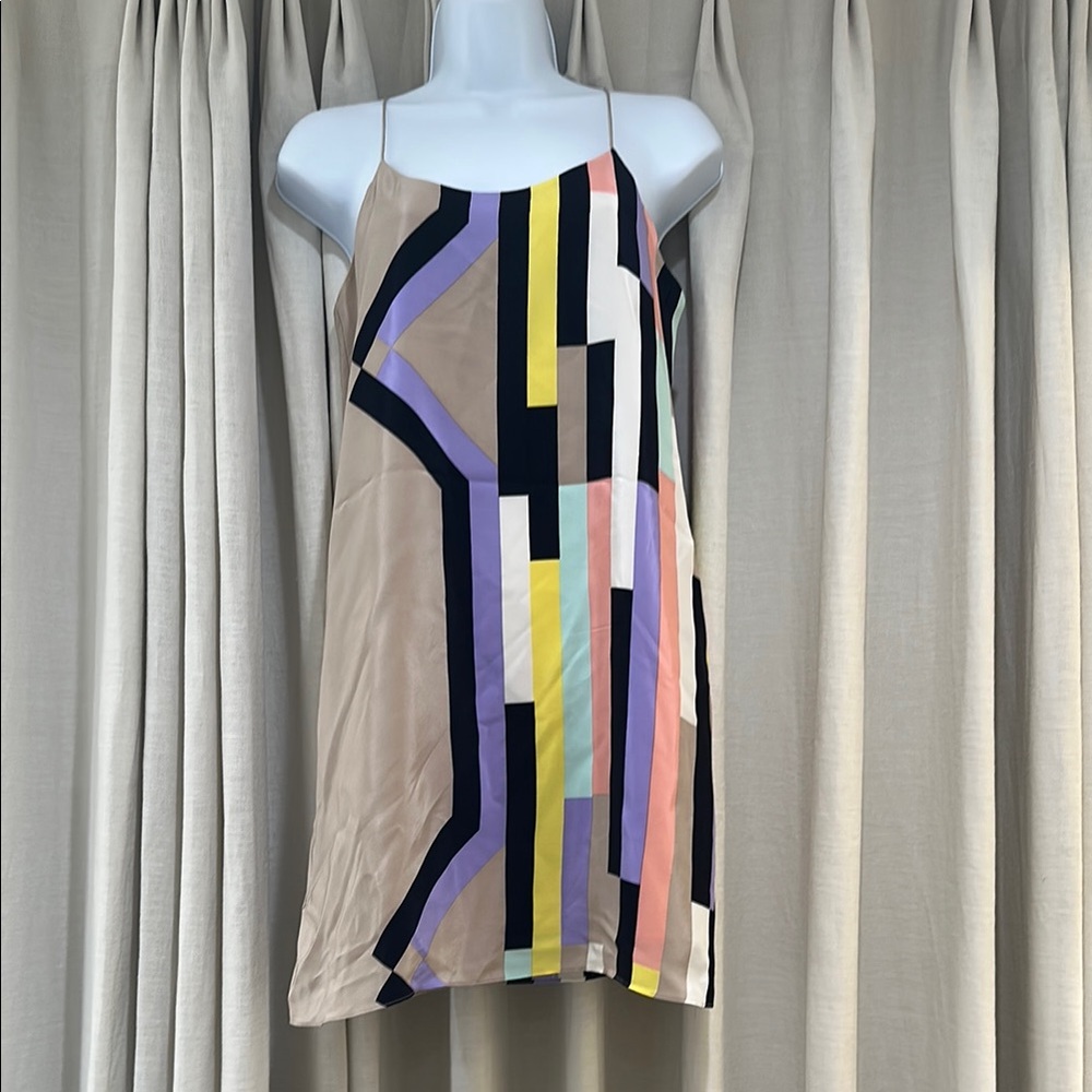 Tibi Arizona print Graphic mini dress - 100% silk